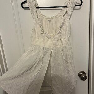 White Milkmaid Tank Top